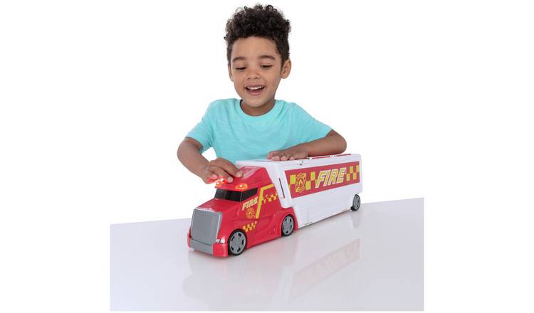 Teamsterz Fire Command Truck playset with die-cast vehicles, imported from the UK