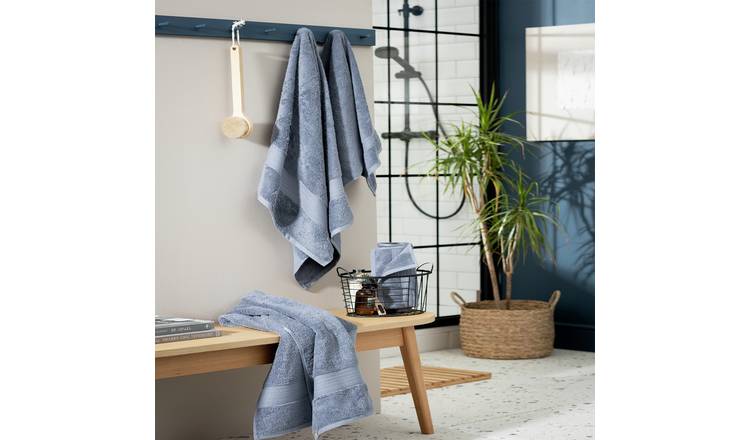 Habitat hand towel rustic blue 90x50cm (British brand)