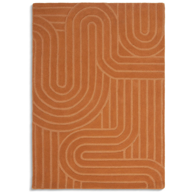 Habitat Mirage Carved Ginger  Rug - 160x230cm