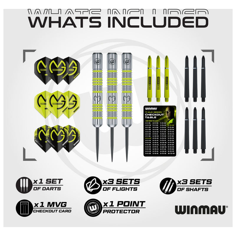 Winmau MvG Adventure steel darts set 20g - British product