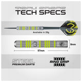 Winmau MvG Adventure steel darts set 20g - British product