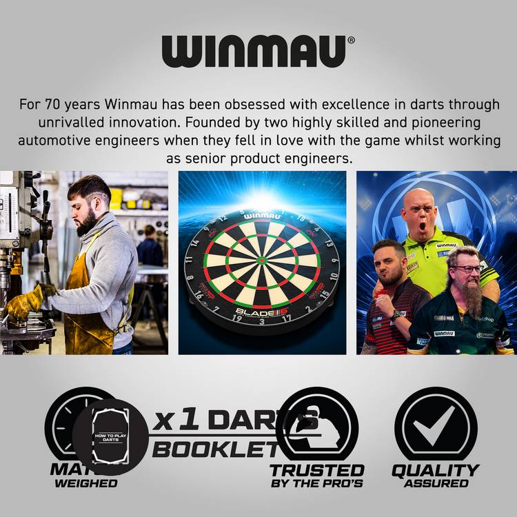Winmau MvG Adventure steel darts set 20g - British product
