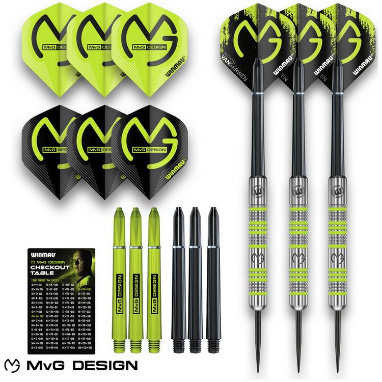 Winmau MvG Adventure steel darts set 20g - British product