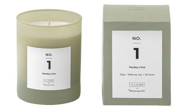 ILLUME No.1 Parsley Lime scented candle 50 hour burn (British brand)