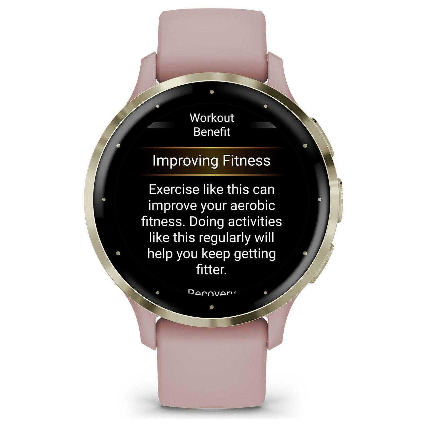 Garmin Venu 3S GPS smartwatch 41mm Dust Rose Soft Gold (British brand)