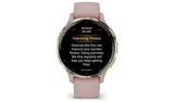 Garmin Venu 3S GPS smartwatch 41mm Dust Rose Soft Gold (British brand)