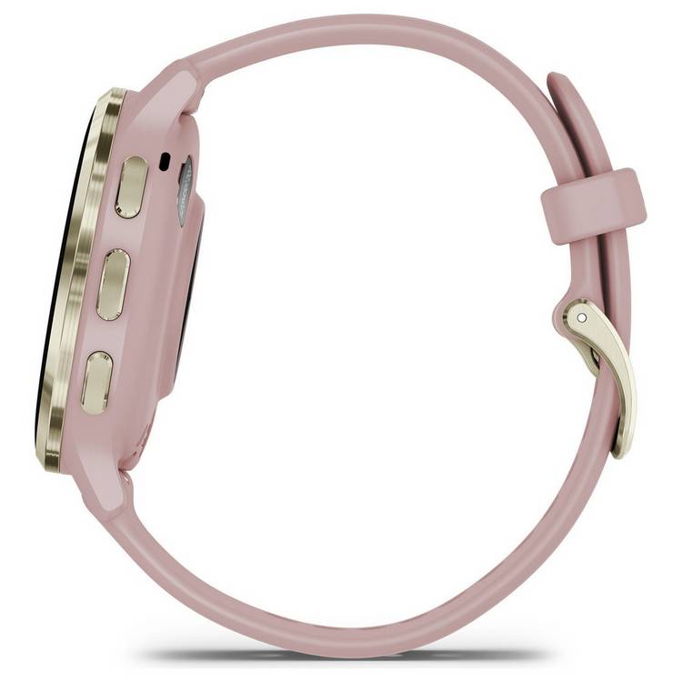 Garmin Venu 3S GPS smartwatch 41mm Dust Rose Soft Gold (British brand)