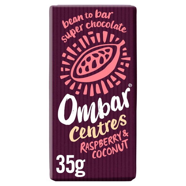 Ombar Centres Raspberry & Coconut Organic Vegan Fair Trade Chocolate   35g GOODS M&S   