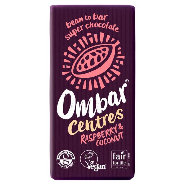 Ombar Centres Raspberry & Coconut Organic Vegan Fair Trade Chocolate   35g GOODS M&S   