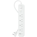 Belkin surge protected extension lead 4 socket 2m (British brand)