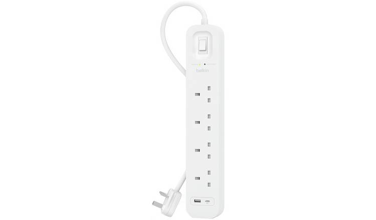 Belkin surge protected extension lead 4 socket 2m (British brand)