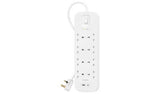 Belkin surge extension lead 8 socket USB 2m, UK version