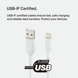 Belkin USB C to USB A braided cable 1m 15W - British product