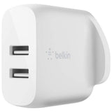 Belkin 24W dual USB-A wall charger (British brand)