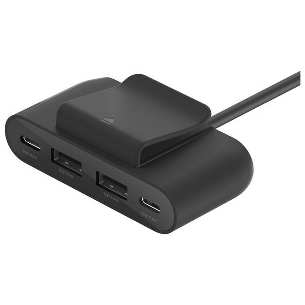 Belkin power extender 4 port dual USB-C and USB-A 2m, imported from the UK