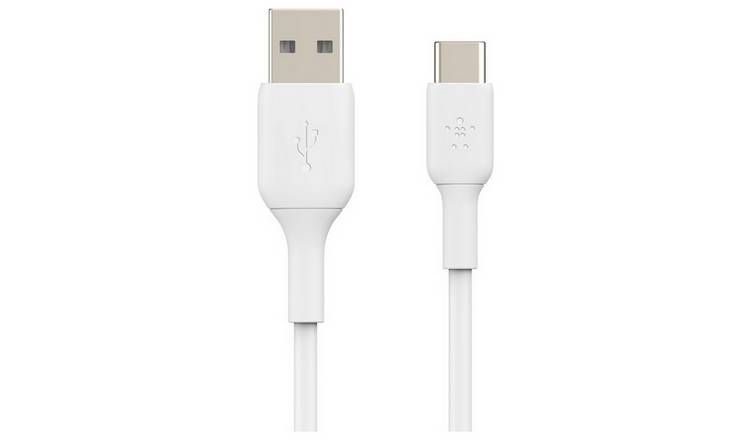 Belkin USB-C to USB-A cable two pack 1m white, UK version