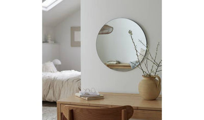 Argos Habitat Black Frameless Round Wall Mirror 50x50cm- Buy online at McGrocer