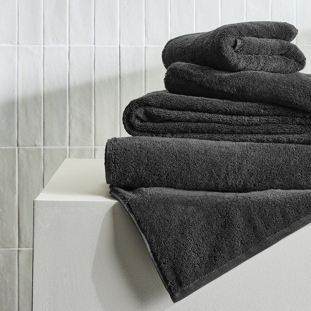 Habitat antimicrobial grey 4-piece towel bale - British product