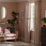 Argos Home Crushed Velvet Eyelet Curtains - Champagne - 229x229cm