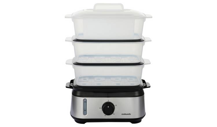 Cookworks 3 tier steamer stainless steel - British product