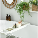 Habitat bamboo bath bridge white, imported from the UK
