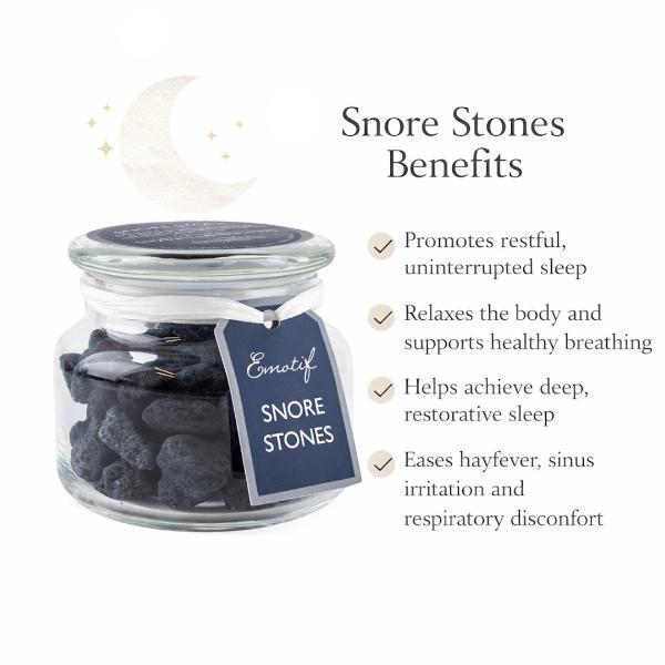 CorinCraft Snore Stones aromatherapy gift set with lava stones and oil, imported from the UK