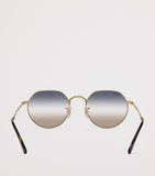 Ray-Ban Jack runde Metallsonnenbrille, importiert aus dem Vereinigten Königreich