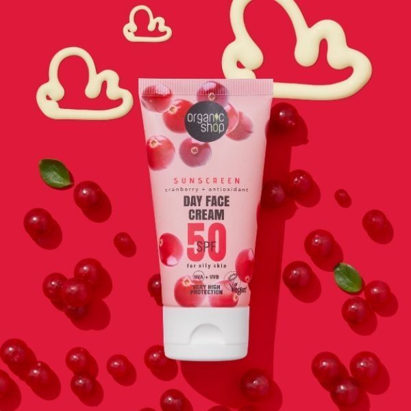 Organic Shop Sunscreen Day Face Cream SPF 50 Oily Skin 50ml GOODS Superdrug   