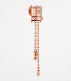 MARLI New York rose gold diamond tassel earrings, imported from the UK