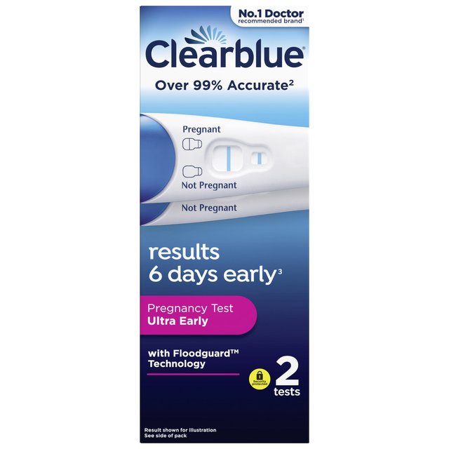 Clearblue Visual Early Detection Pregnancy Test   2 per pack