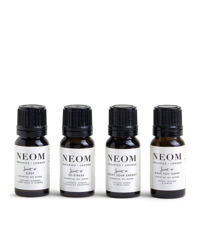 NEOM Wellbeing Essential Oil Blend Set, imported from the UK