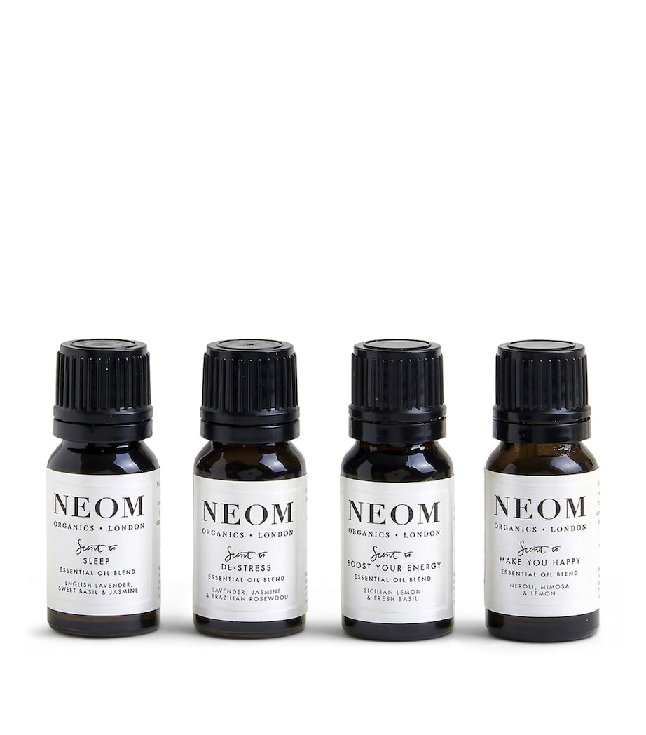 NEOM Wellbeing Essential Oil Blend Set, imported from the UK