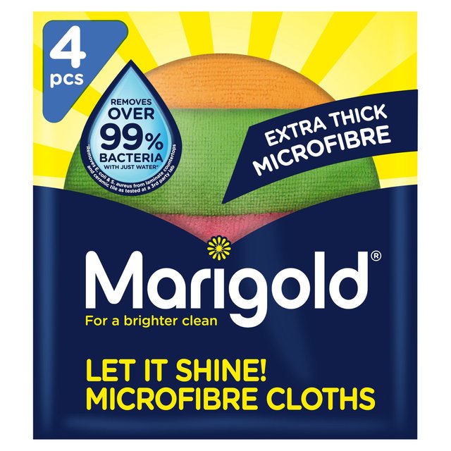 Marigold Let It Shine Microfibre Cloths   4 per pack GOODS M&S   