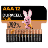 Duracell Plus 100% AAA Alkaline Batteries   12 per pack GOODS M&S   