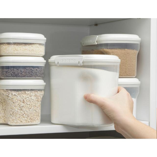 Sistema Bakery Dry Ingredients Storage with Measuring Cup 2.4L Tableware & Kitchen Accessories M&S   