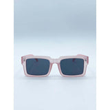 SVNX matte pink sunglasses with black lenses (British brand)
