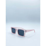 SVNX matte pink sunglasses with black lenses (British brand)