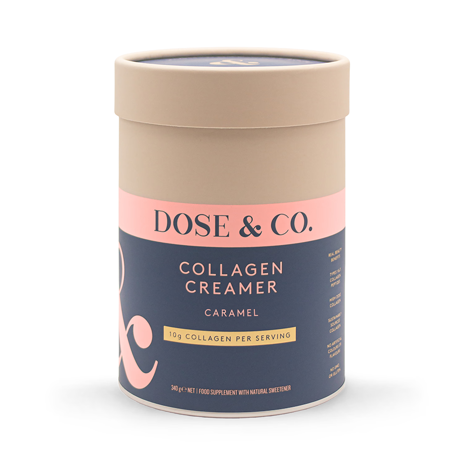 Dose & Co Caramel Collagen Creamer 340g - British product