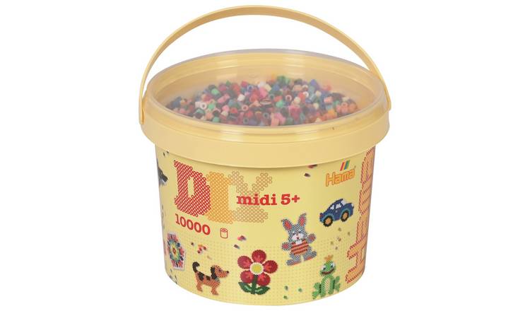 Hama 10K Beads In A Bucket & 5 Pegboard Craft Set GOODS Argos