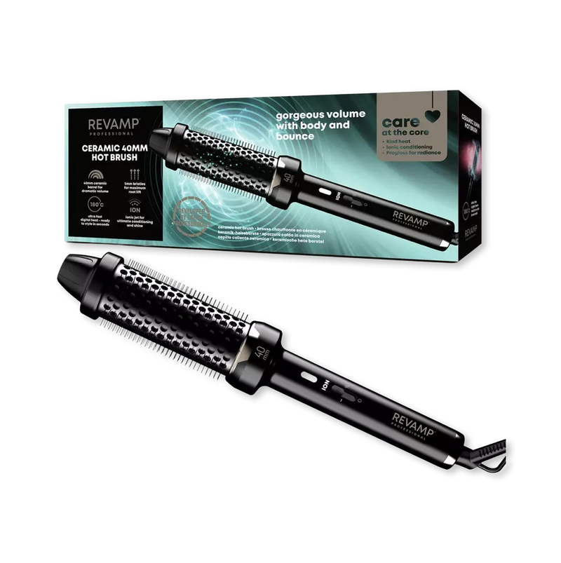 REVAMP Big Hot Brush 40mm black, imported from the UK