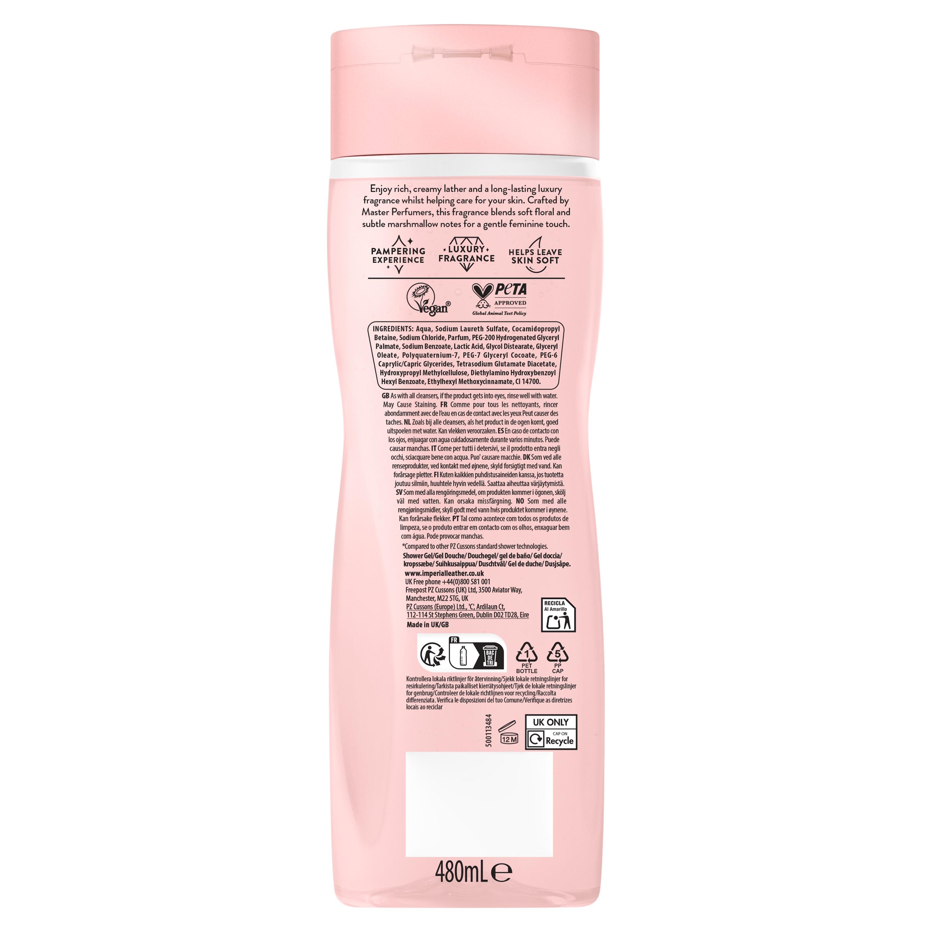 Imperial Leather Mallow & Rose body wash 480ml - British product