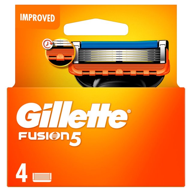 Gillette Fusion 5 Razor Blades   4 per pack GOODS M&S   