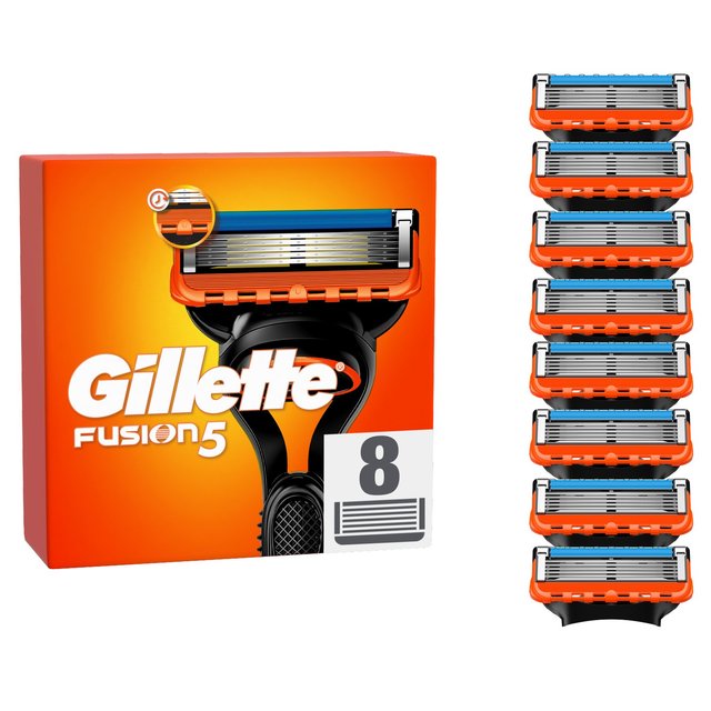 Gillette Fusion 5 Razor Blades   8 per pack GOODS M&S   