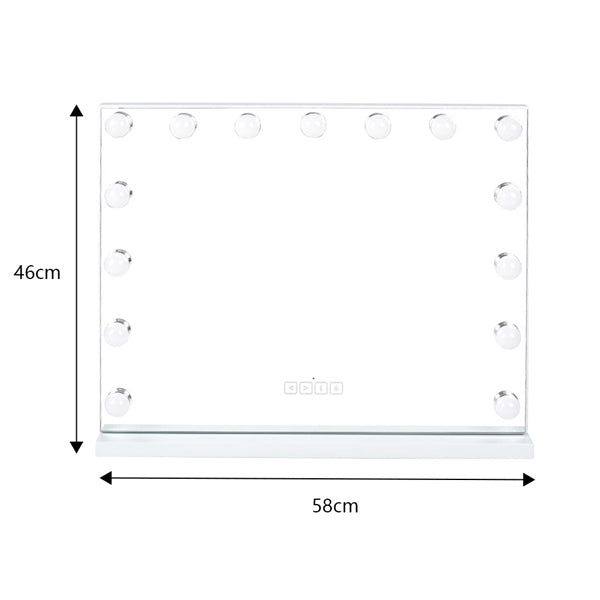 Livingandhome Hollywood LED Vanity Mirror with Bluetooth, imported from the UK