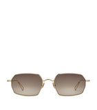Ahlem Colisee rectangle sunglasses metal frame (British brand)