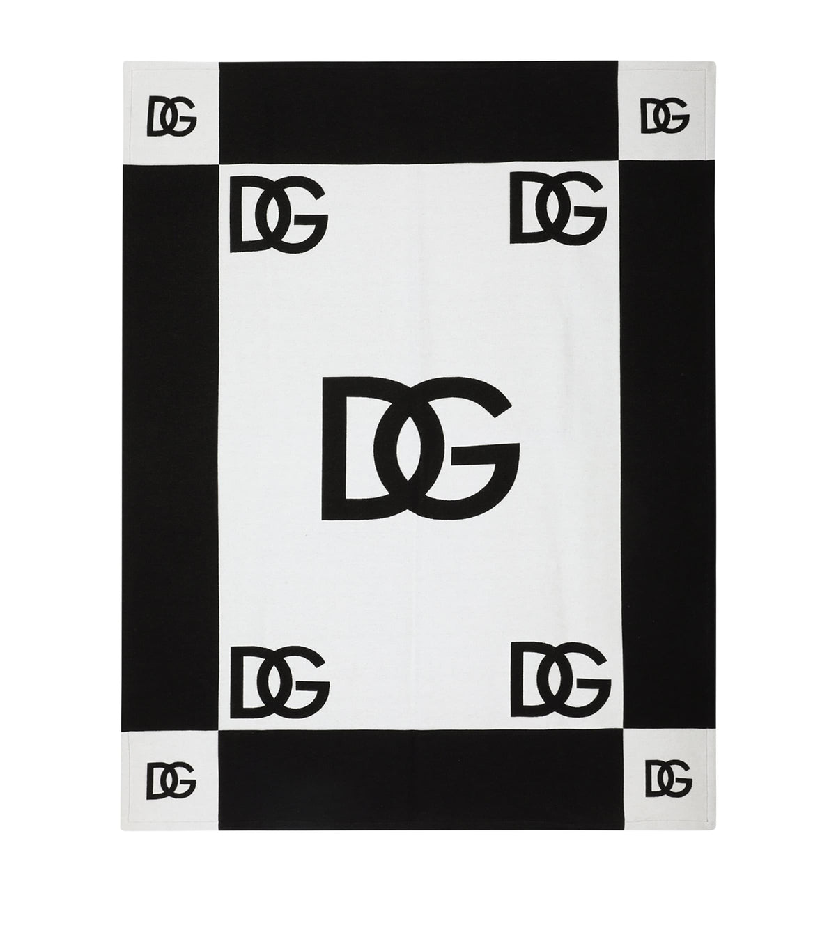 Dolce&Gabbana cotton logo throw 133cm x 173cm - British product