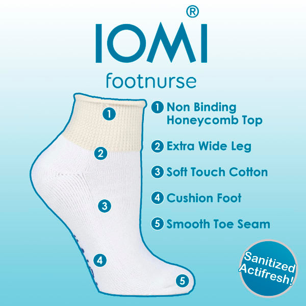 IOMI cotton rich diabetic socks 3 pair, UK version