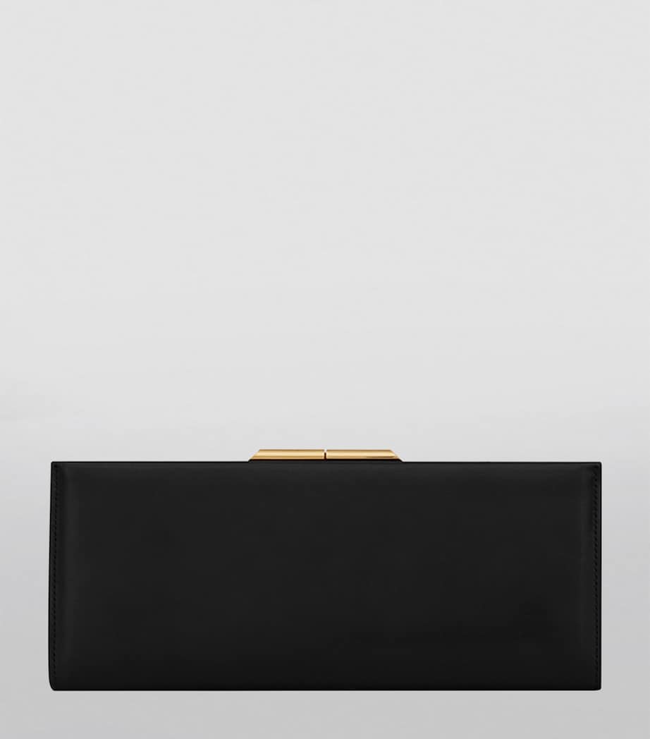 Saint Laurent leather clutch bag with chain strap - British product