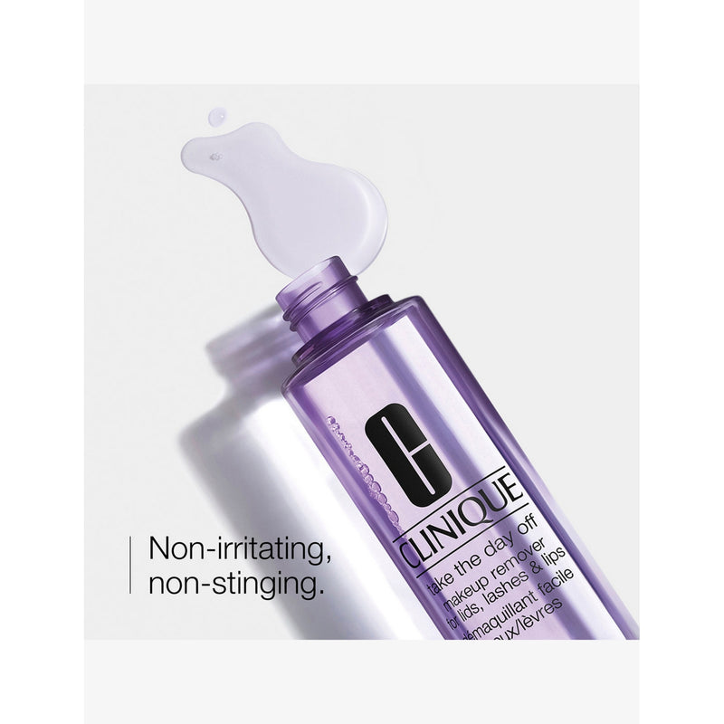 Clinique makeup remover for lids, lashes and lips, imported from the UK