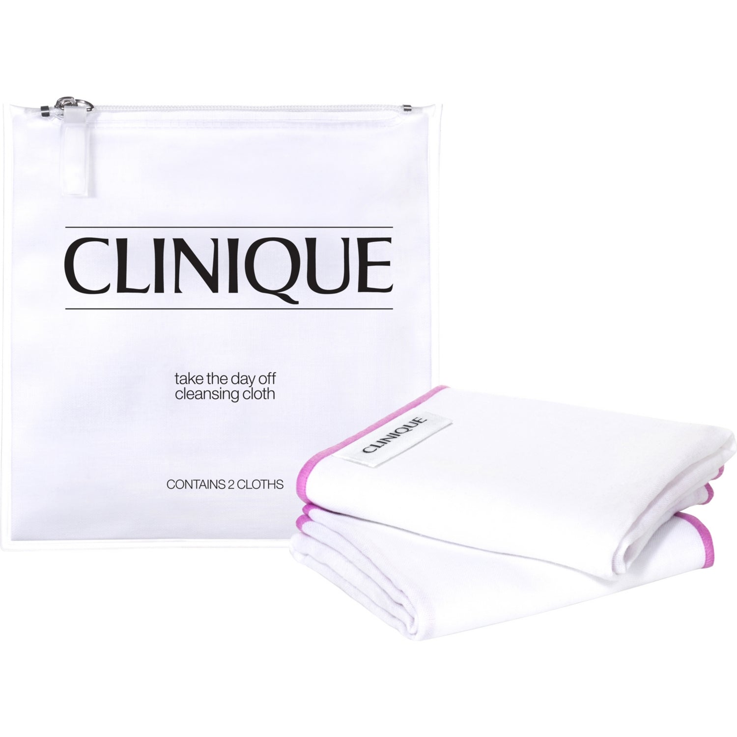 Clinique Take The Day Off cleansing cloth pack of 2, imported from the UK